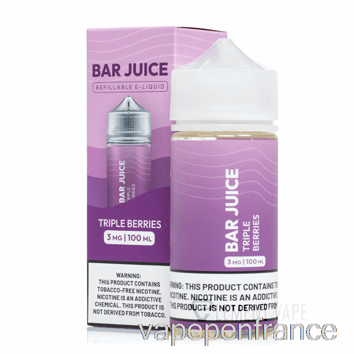 Triple Baies - Jus De Barre - Stylo Vape 100 Ml 0 Mg